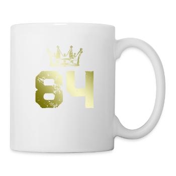 84 Couronne numérique - Mug blanc - blanc - Droite