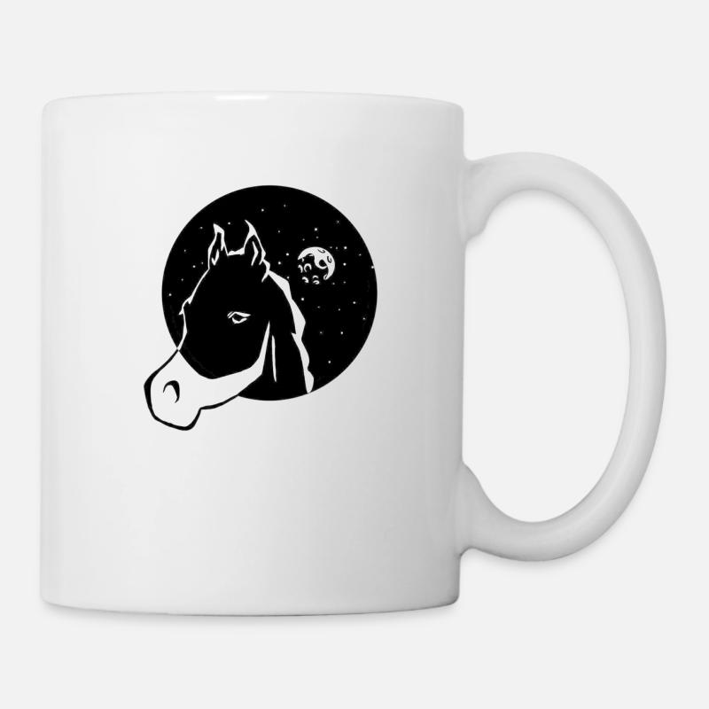 Horse with the moon - Mug - white
