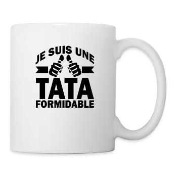 tata formidable / humour tante - Mug blanc - blanc - Droite