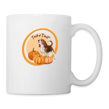 Halloween Kollektion - Hund: Trick or Treat - Tasse - Weiß - Rechts