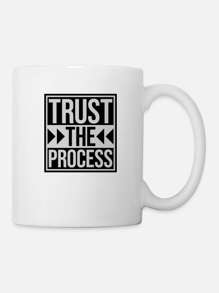 faire confiance au processus Devis - Mug blanc - blanc