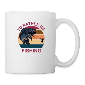 Angler Spruch Fischen Fischer Geschenksidee - Tasse - Weiß - Rechts