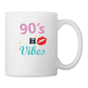 Proverbes des années 1990 Idée cadeau des années 90 - Mug blanc - blanc - Droite