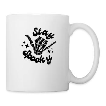 Stay Spooky Skeleton Hand Black Rocker - Mug - white - Right