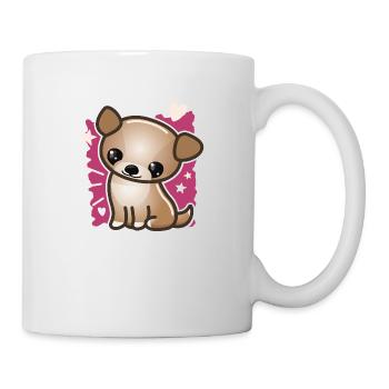 Cute puppy dog - Mug - white - Right