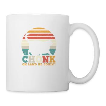 Chonk Cat Scale Meme Drôle d’amoureux des chats - Mug blanc - blanc - Droite