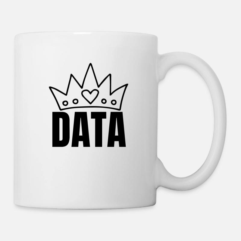 Reine des données - Mug blanc - blanc