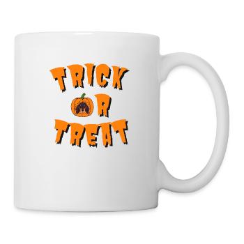 TRICK OR TREAT pumpkin dog T-Shirt - Mug - white - Right