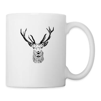 Majestic Stag – Wild and Elegant - Mug - white - Right