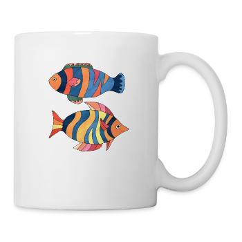Poissons - Mug blanc - blanc - Droite