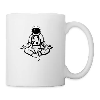 Astronaut Yoga Lustig Geschenkidee - Tasse - Weiß - Rechts