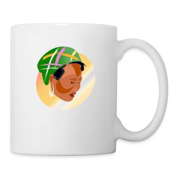 Asiatische Frau - Tasse - Weiß - Rechts