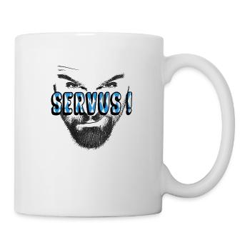 Servus bayrisch dialekt - Tasse - Weiß - Rechts
