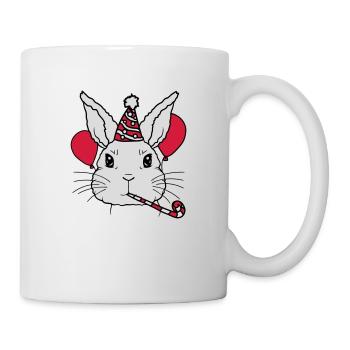 Birthday Child Rabbit Tröte Party Hat - Mug - white - Right