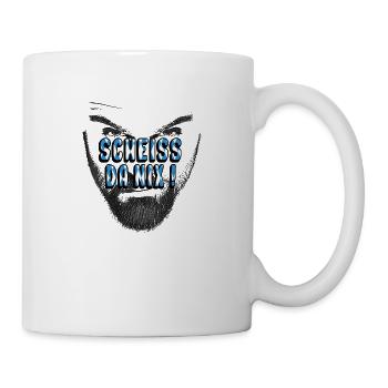 scheiss da nix bayrisch dialekt - Tasse - Weiß - Rechts