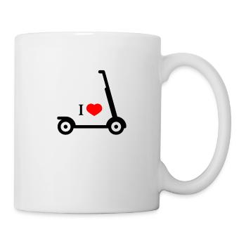 I LOVE E-SCOOTER - Tasse - Weiß - Rechts