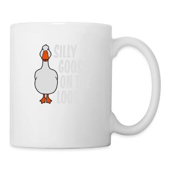 goose on the loose - Tasse - Weiß - Rechts