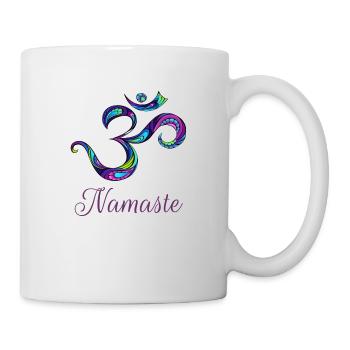Om Zeichen für Yoga Schüler Yoga Klasse Outfit - Tasse - Weiß - Rechts