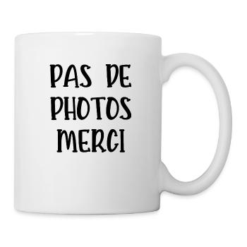 pas de photos merci - Mug blanc - blanc - Droite