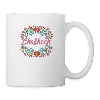 ungarische blumen,chefkoch,blumen,floral,blumen - Tasse - Weiß - Rechts