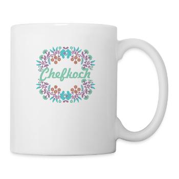 ungarische blumen,chefkoch,blumen,floral,blumen - Tasse - Weiß - Rechts