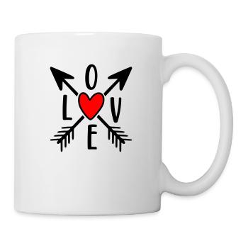 Amour - Mug blanc - blanc - Droite