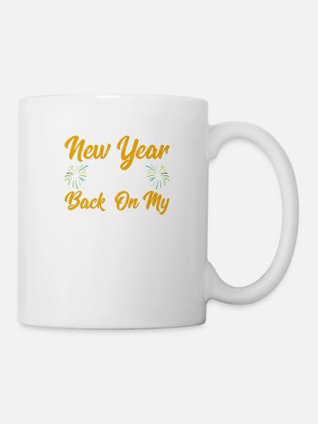 5 New Year Still Back On My Bullshit - Tasse - Weiß