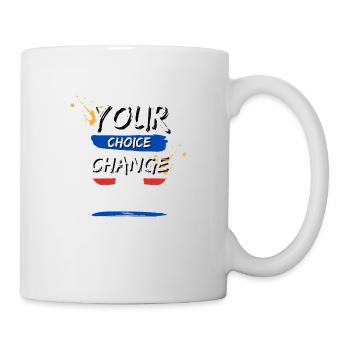 Deine Entscheidungen verändern dein Leben! - Tasse - Weiß - Rechts
