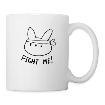 Combattez-moi Lapin - Mug blanc - blanc - Droite