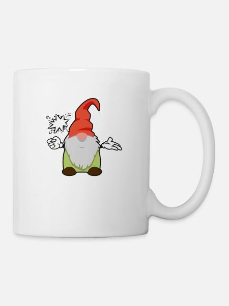 Grummelzwerg Bad - Tasse - Weiß