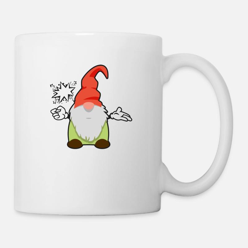 Grummelzwerg Bad - Tasse - Weiß