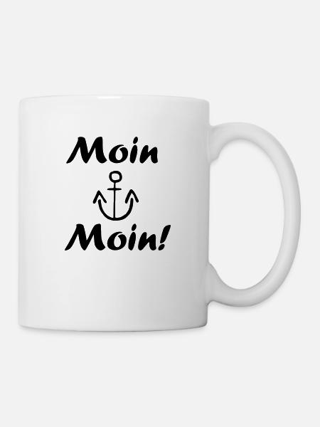 Moin Moin - Tasse - Weiß