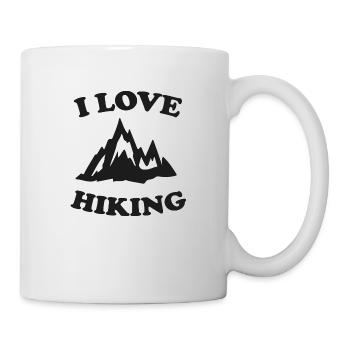 Ich liebe Wandern - Campingleben - Tasse - Weiß - Rechts