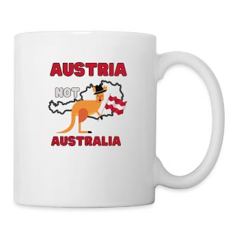 Österreich Collage witziger Spruch - Tasse - Weiß - Rechts