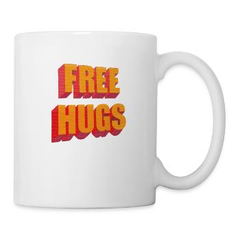 Kostenlose Umarmungen - kostenlose Umarmungen - Tasse - Weiß - Rechts