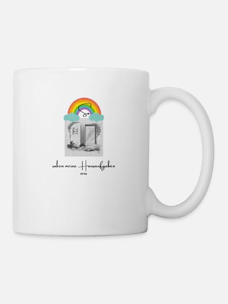 So sahen meine Hausaufgaben aus - Tasse - Weiß