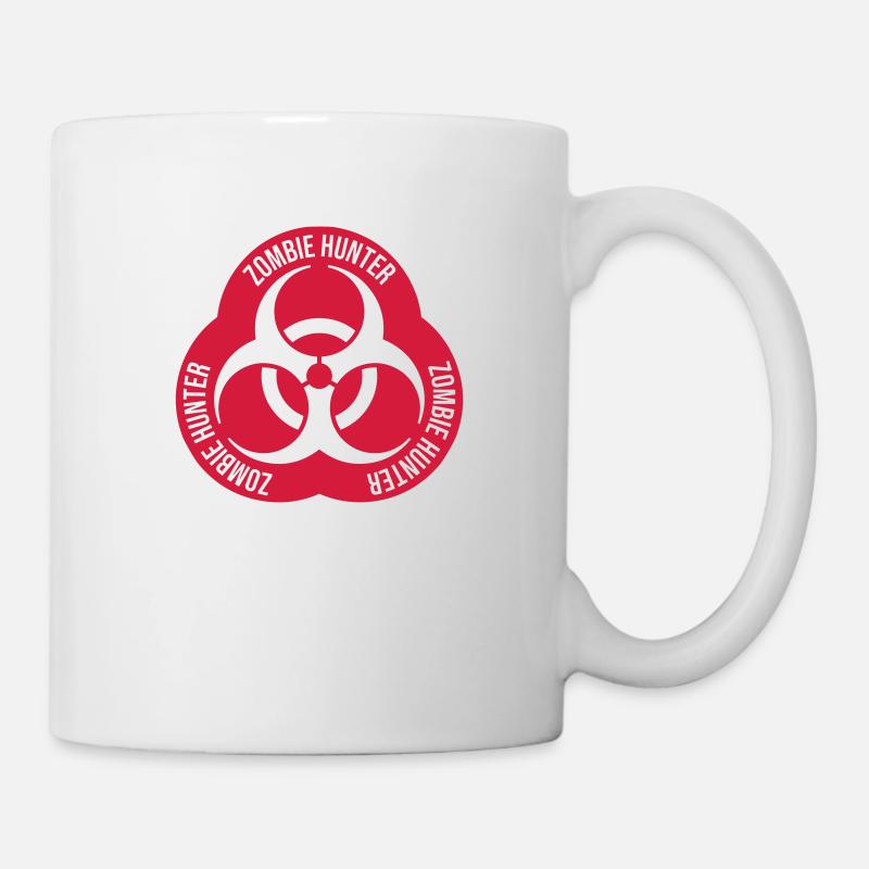 chasseur de zombies Zombies d’Halloween - Mug blanc - blanc