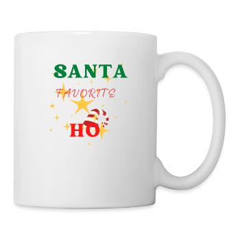 Santa favorite ho, merry Christmas quotes - Mug - white - Right