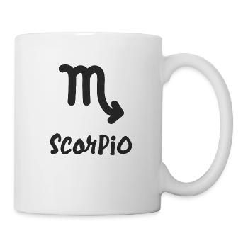 Sternzeichen Skorpion - Tasse - Weiß - Rechts