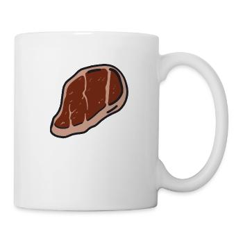Steak Meat Beef Food and Grilling - Mug - white - Right