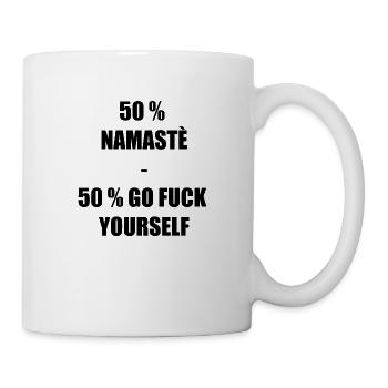 Namasté va te faire foutre - Mug blanc - blanc - Droite