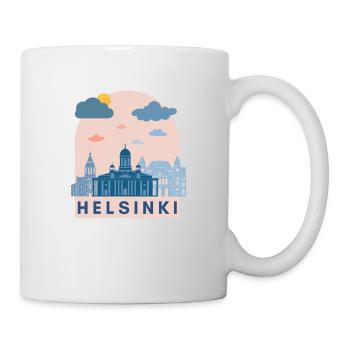 Finland Helsinki Logo Design Europe Gift - Mug - white - Right