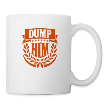 Dump Him Quote Logo - Mug blanc - blanc - Droite