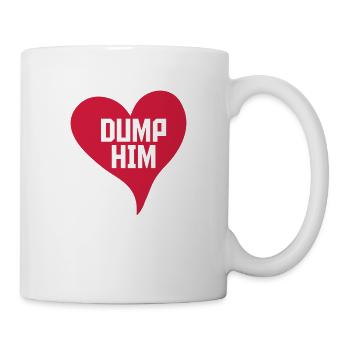 dump him quote logo - Mug - white - Right