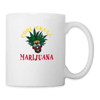 Weed Skull - Mug - white - Right