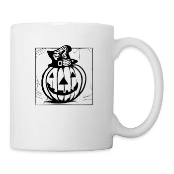 Halloween Spooky Pumpkin Lantern 1 - Mug - white - Right