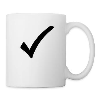 Crochet Emoji Esquisse Dessin Noir - Mug blanc - blanc - Droite