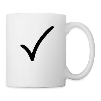 Crochet Emoji Esquisse Dessin Noir - Mug blanc - blanc - Droite