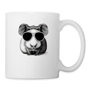 Guinea pig cool sunglasses funny design 13 - Mug - white - Right