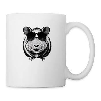 Guinea pig cool sunglasses funny design 4 - Mug - white - Right